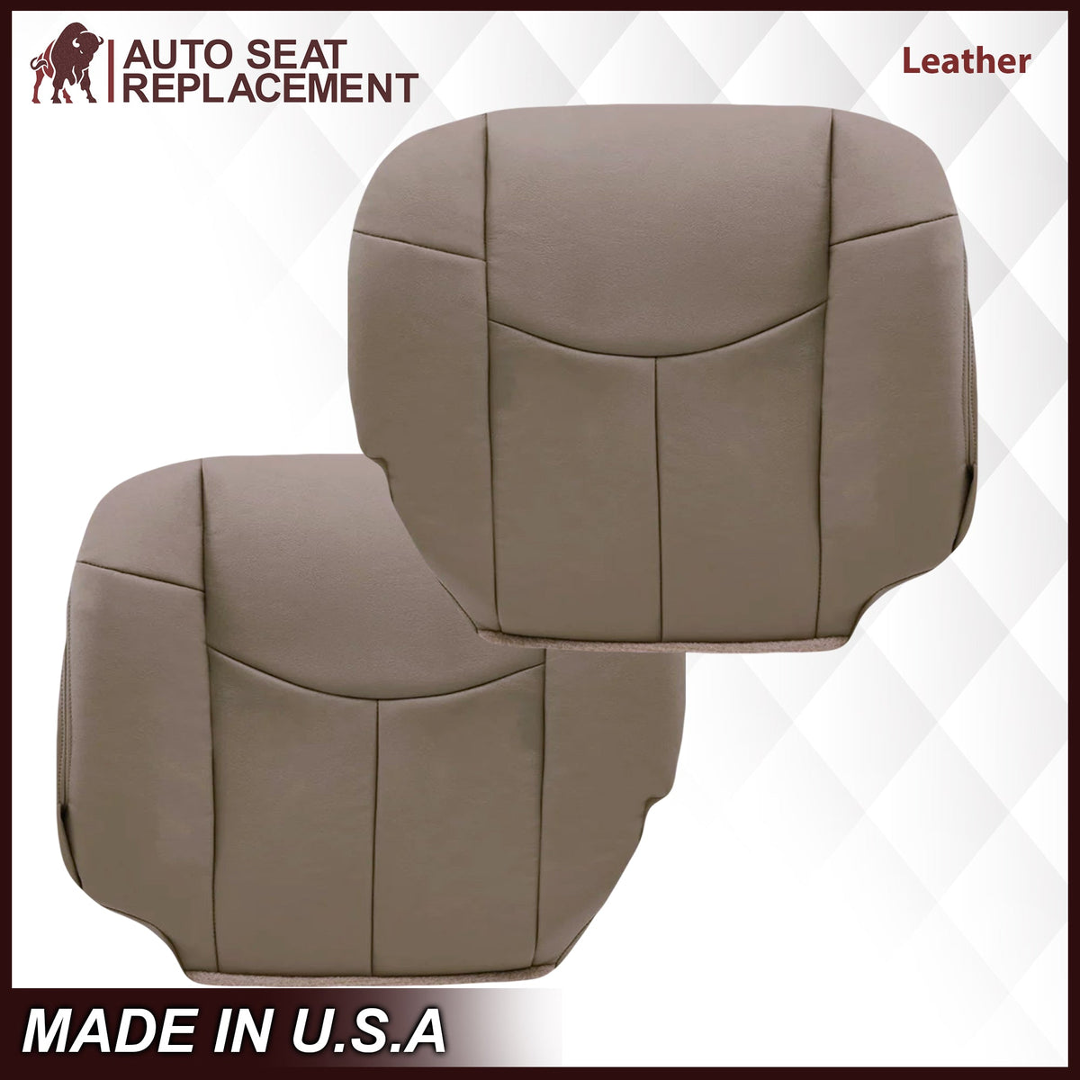 2002 Chevy Avalanche Seat Cover in Medium Neutral Tan: Choose From Variations