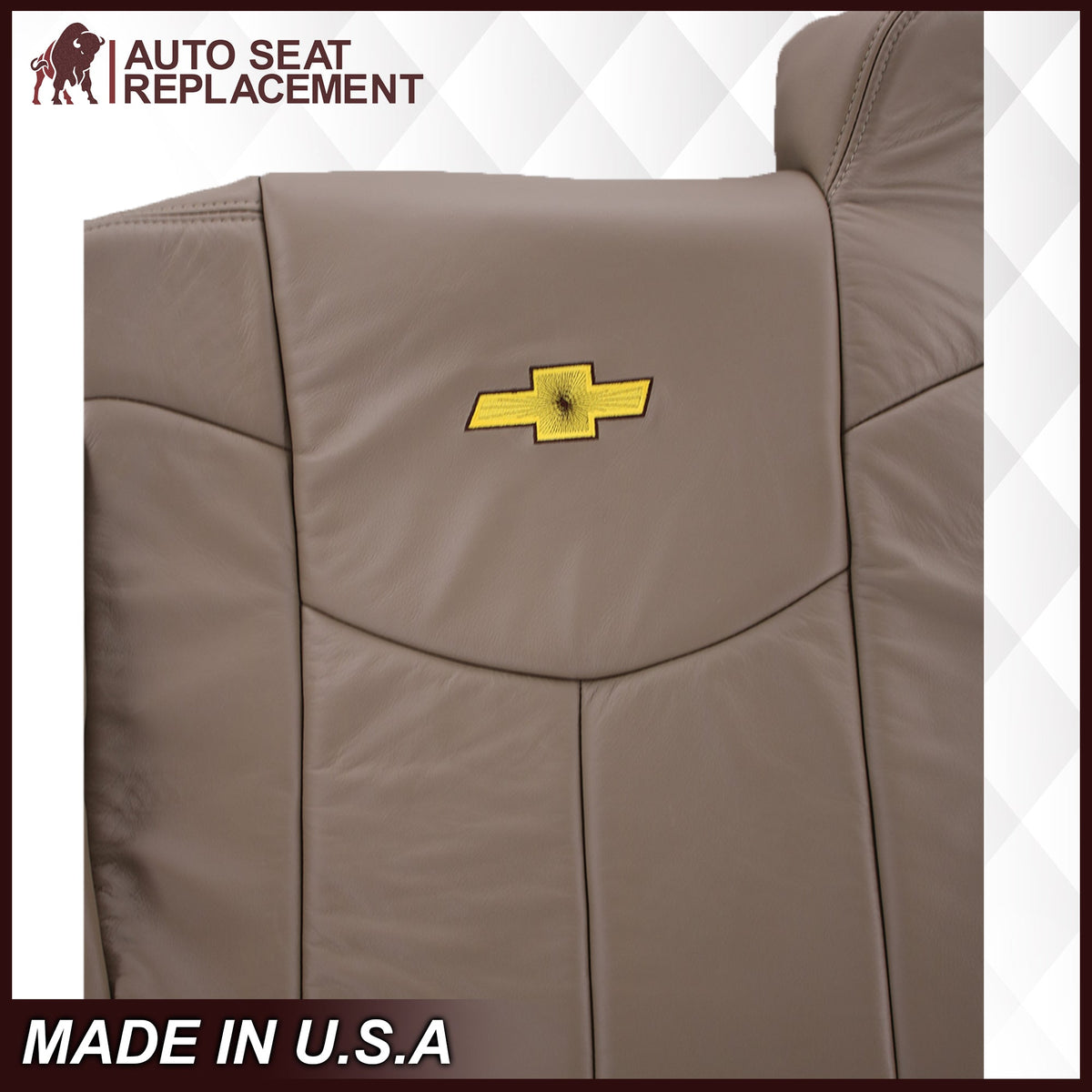 2002 Chevy Avalanche Seat Cover in Medium Neutral Tan: Choose From Variations