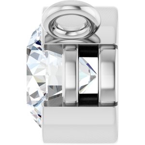 14K White Gold 1/2 CT Natural Diamond Necklace Center