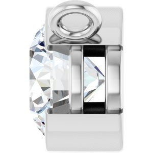 Platinum 3/4 CT Lab-Grown Diamond Necklace Center