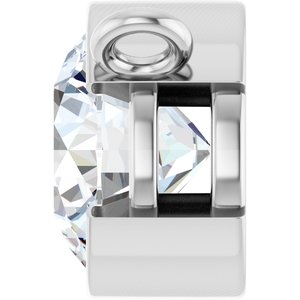 14K White Gold 1 CT Lab-Grown Diamond Necklace Center