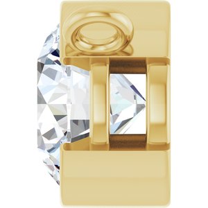 14K Yellow Gold 1 CT Lab-Grown Diamond Necklace Center