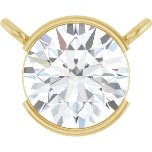 14K Yellow Gold 1 CT Lab-Grown Diamond Necklace Center