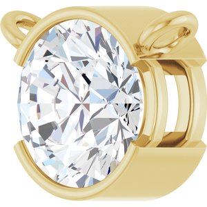 14K Yellow Gold 1 CT Lab-Grown Diamond Necklace Center