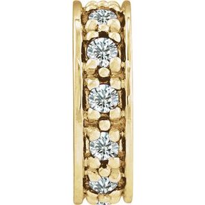 14K Yellow Gold 1/8 CTW Lab Grown Diamond Roundel