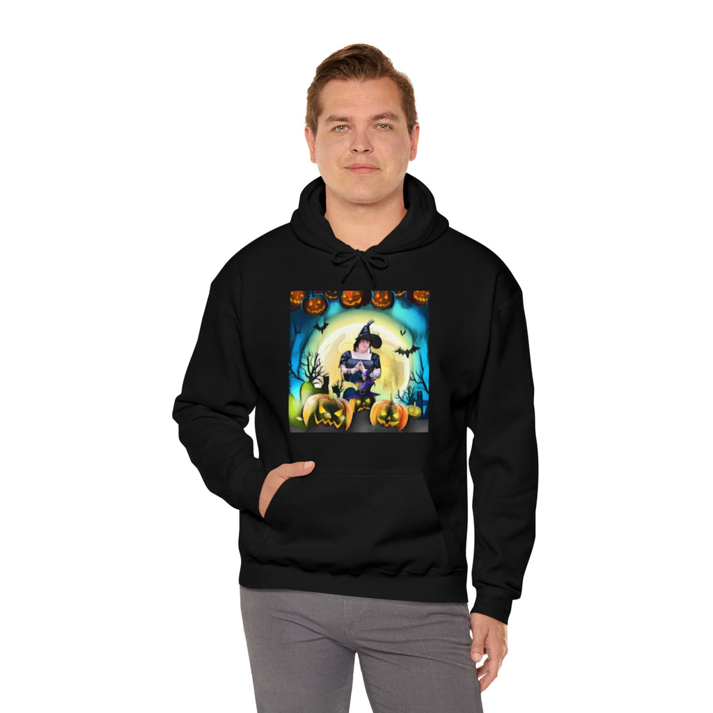 Scary Witch Unisex Heavy Blend™ Hooded Sweatshirt up to 5XL