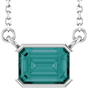 Half-Bezel Solitaire Necklace or Center