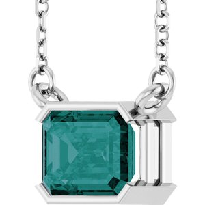 Half-Bezel Solitaire Necklace or Center