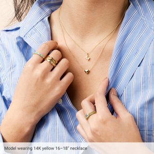 Puffed Heart Necklace or Pendant