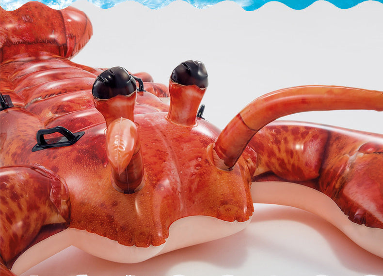 Inflatable Lobster Pool Float – Giant Ride-On Water Toy with Handles