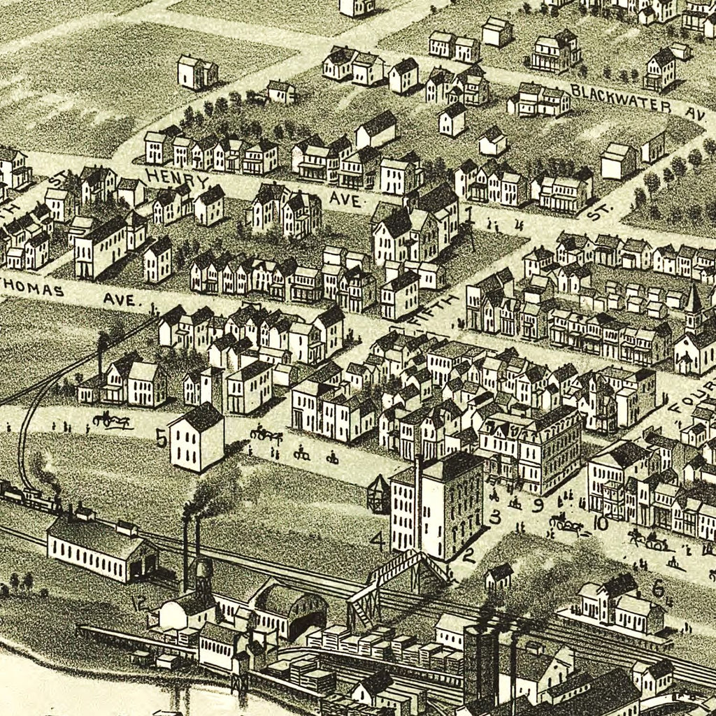 Vintage Map of Davis, West Virginia 1898