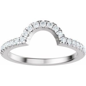 1/4 Ctw Natural Diamond Matching Band