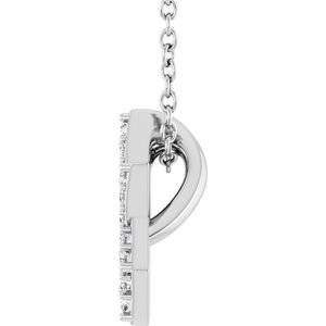 Sterling Silver 1/10 CTW Natural Diamond Star of David 16-18" Necklace