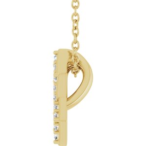 14K Yellow Gold 1/10 CTW Natural Diamond Star of David 16-18" Necklace