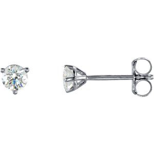 18K White Gold 1/3 CTW Natural Diamond Stud Earrings