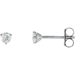 18K White Gold 1/5 CTW Natural Diamond Stud Earrings