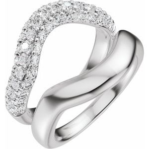 Pave'-Style Accented Ring Guard