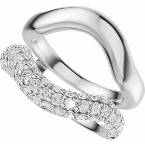 Pave'-Style Accented Ring Guard