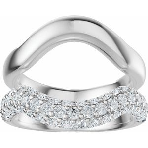 Pave'-Style Accented Ring Guard