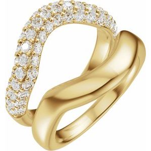 Pave'-Style Accented Ring Guard