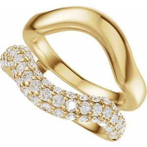 Pave'-Style Accented Ring Guard