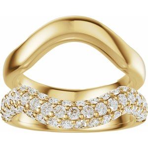 Pave'-Style Accented Ring Guard