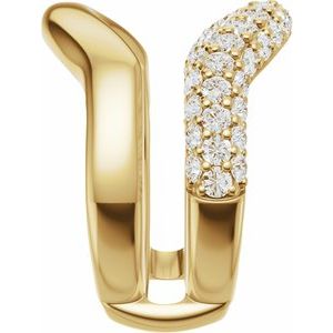 Pave'-Style Accented Ring Guard