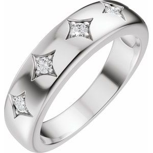 Five-Stone Celestial Anniversary Band