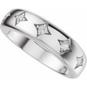 Five-Stone Celestial Anniversary Band