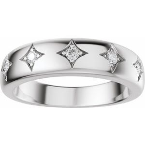 Five-Stone Celestial Anniversary Band