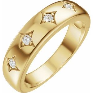 Five-Stone Celestial Anniversary Band