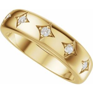 Five-Stone Celestial Anniversary Band