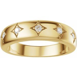 Five-Stone Celestial Anniversary Band