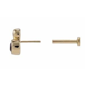 Accented Bezel-Set Earrings