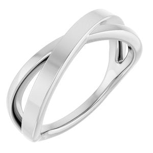 Engravable Criss-Cross Ring