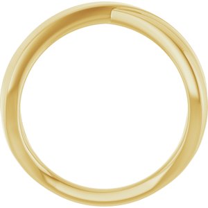 Engravable Criss-Cross Ring