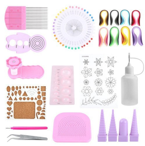 Paper Craft Kit – DIY Quilling Paper Art Set for Beginners and Kids