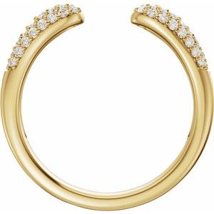 Pavé-Style Open Band
