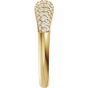 Pavé-Style Open Band