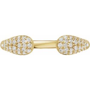 Pavé-Style Open Band