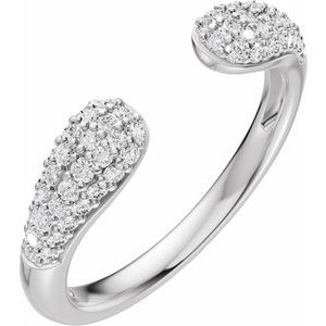 Pavé-Style Open Band