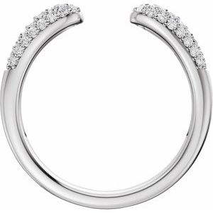 Pavé-Style Open Band