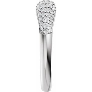 Pavé-Style Open Band