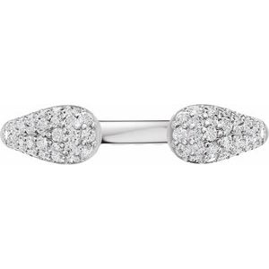 Pavé-Style Open Band