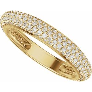 Pavé-Style Anniversary Band