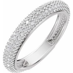 Pavé-Style Anniversary Band