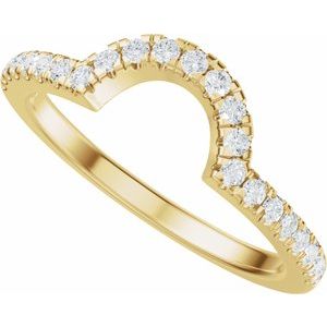1/4 Ctw Natural Diamond Matching Band