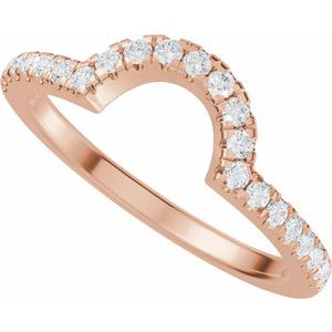 1/5 Ctw Natural Diamond Matching Band