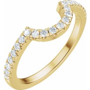 1/5 Ctw Natural Diamond Matching Band
