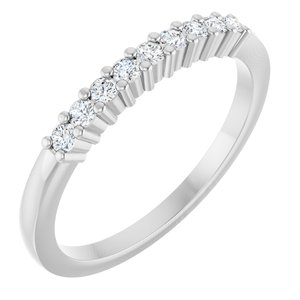 Platinum 1/5 CTW Natural Diamond Anniversary Band
